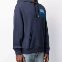 Karl Lagerfeld logo-print chest hoodie