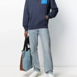 Karl Lagerfeld logo-print chest hoodie