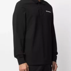 Karl Lagerfeld logo-print polo shirt