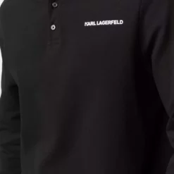 Karl Lagerfeld logo-print polo shirt