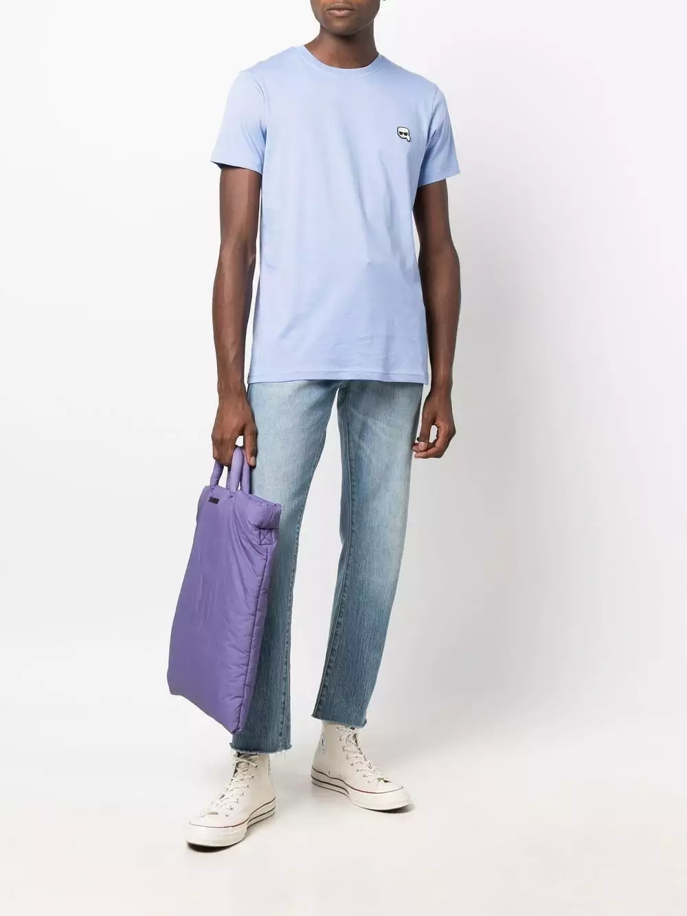 Karl Lagerfeld Ikonik logo-patch T-shirt