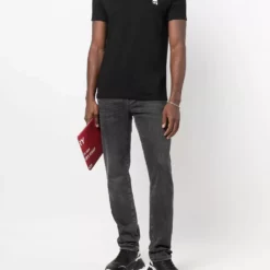 Karl Lagerfeld Ikonik-embroidered T-shirt