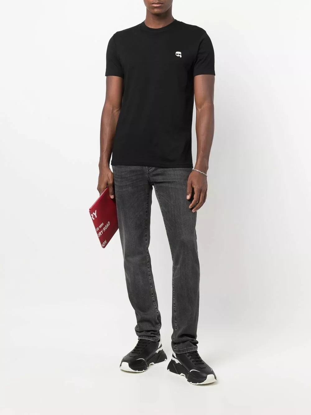 Karl Lagerfeld Ikonik-embroidered T-shirt