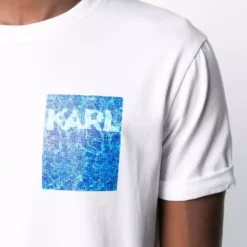 Karl Lagerfeld logo-print chest T-shirt