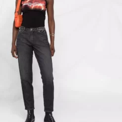 Karl Lagerfeld side-stripe straight-leg jeans