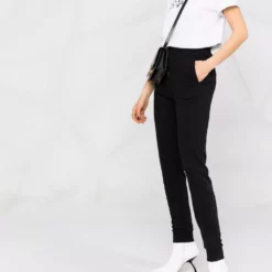 Karl Lagerfeld rhinestone-embellished logo sweatpants