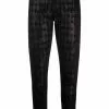 Karl Lagerfeld abstract-print tapered jeans