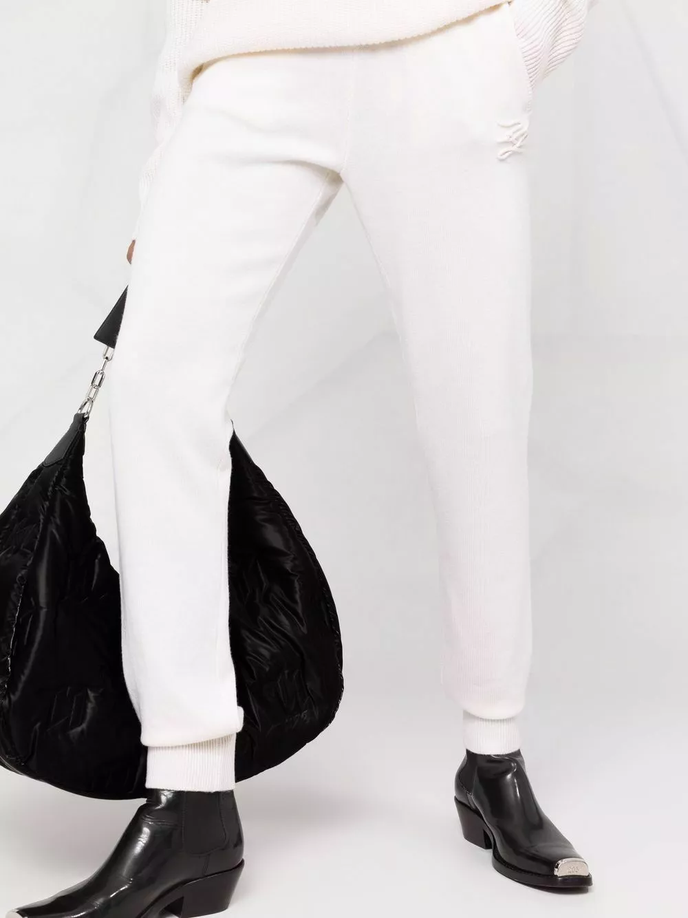 Karl Lagerfeld drawstring knitted track pants