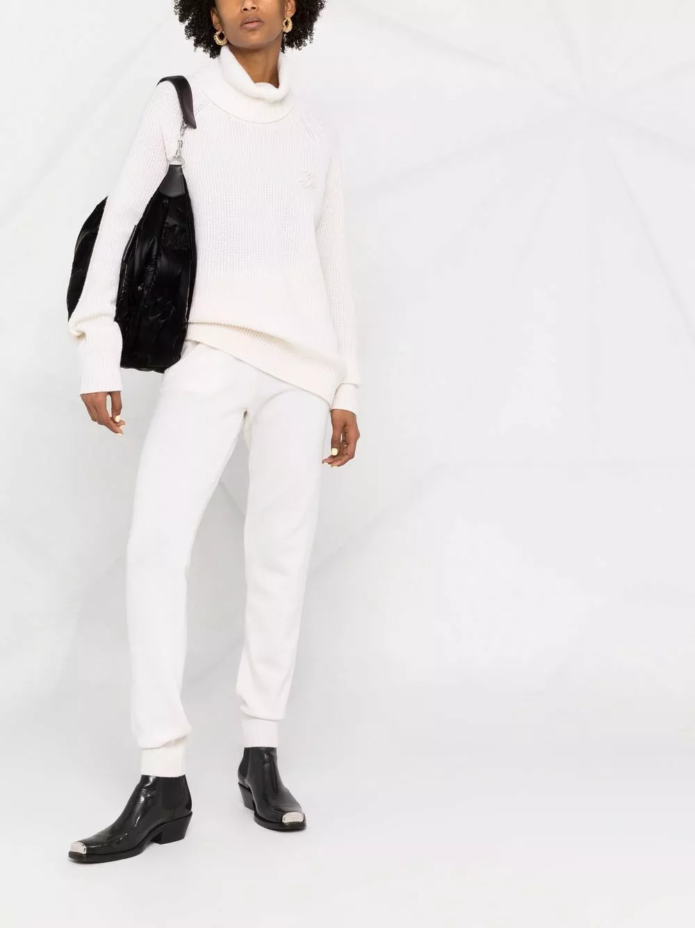 Karl Lagerfeld drawstring knitted track pants