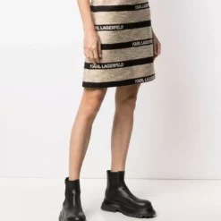 Karl Lagerfeld logo-jacquard skirt