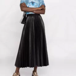 Karl Lagerfeld long pleated skirt