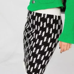 Karl Lagerfeld Kl monogram knitted skirt