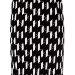 Karl Lagerfeld Kl monogram knitted skirt