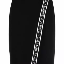 Karl Lagerfeld knitted wrap skirt