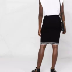 Karl Lagerfeld knitted wrap skirt