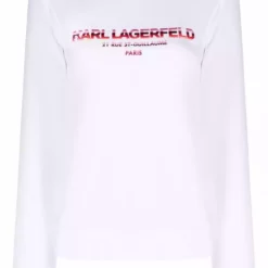 Karl Lagerfeld address logo-print sweatshirt