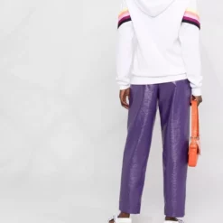 Karl Lagerfeld Stripe Tape drawstring hoodie