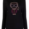 Karl Lagerfeld Ikonik Outline cotton hoodie