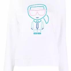 Karl Lagerfeld Ikonik Outline cotton sweatshirt