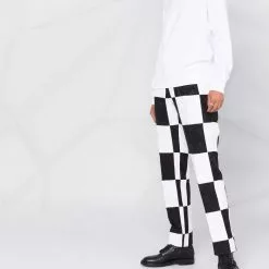 Karl Lagerfeld rhinestone logo neck sweatshirt