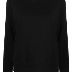 Karl Lagerfeld embellished-logo neckline sweatshirt