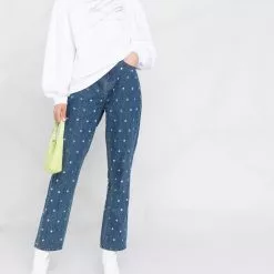 Karl Lagerfeld puff-sleeved sweatshirt