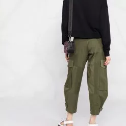 Karl Lagerfeld logo-studded cropped sweatshirt