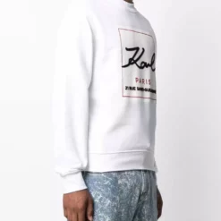 Karl Lagerfeld logo-print crewneck sweatshirt