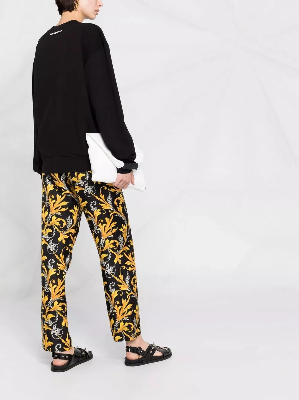 Karl Lagerfeld Art Deco logo-print sweatshirt