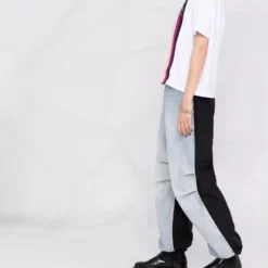 Karl Lagerfeld striped logo-tape T-shirt