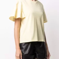 Karl Lagerfeld logo poplin-sleeve T-shirt