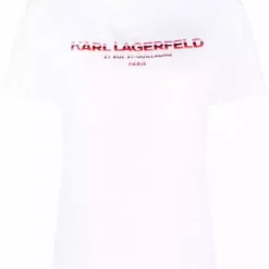 Karl Lagerfeld address logo-print T-shirt