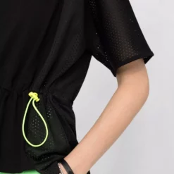 Karl Lagerfeld mesh-panel cotton T-shirt