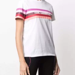 Karl Lagerfeld stripe logo-print T-shirt