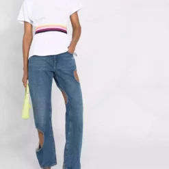 Karl Lagerfeld rib-insert cotton T-shirt