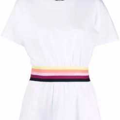 Karl Lagerfeld rib-insert cotton T-shirt