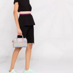 Karl Lagerfeld striped waistband cotton T-shirt