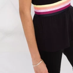 Karl Lagerfeld striped waistband cotton T-shirt