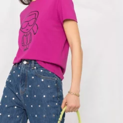 Karl Lagerfeld Karl Ikonik Outline cotton T-shirt