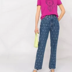 Karl Lagerfeld Karl Ikonik Outline cotton T-shirt