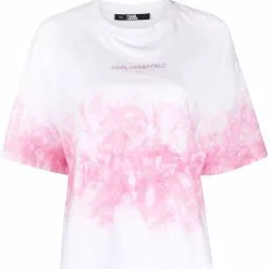 Karl Lagerfeld tie-dye cotton T-shirt