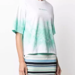 Karl Lagerfeld tie-dye logo-print T-shirt