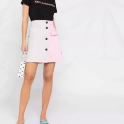 Karl Lagerfeld embellished-logo T-shirt