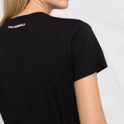 Karl Lagerfeld embroidered-profile T-shirt