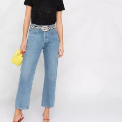 Karl Lagerfeld embroidered-profile T-shirt