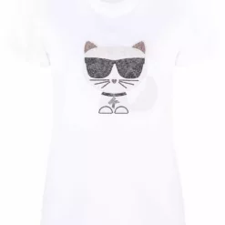 Karl Lagerfeld Choupette print T-shirt