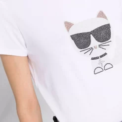 Karl Lagerfeld Choupette print T-shirt