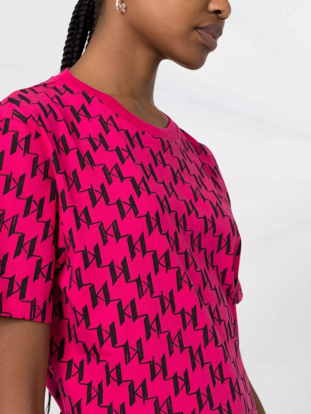 Karl Lagerfeld monogram-print T-shirt