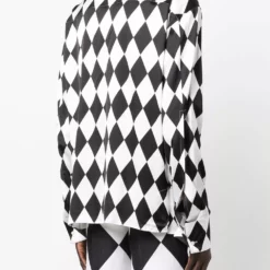 Karl Lagerfeld x Kenneth Ize Diamond step-hem shirt