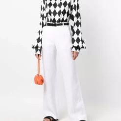 Karl Lagerfeld x Kenneth Ize Diamond step-hem shirt